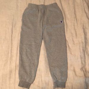 Kids Medium Grey Champion Sweatpants